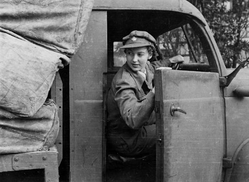 WW2 female truck driver