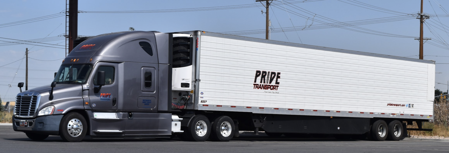 pride truck sitting in an empty parking lot