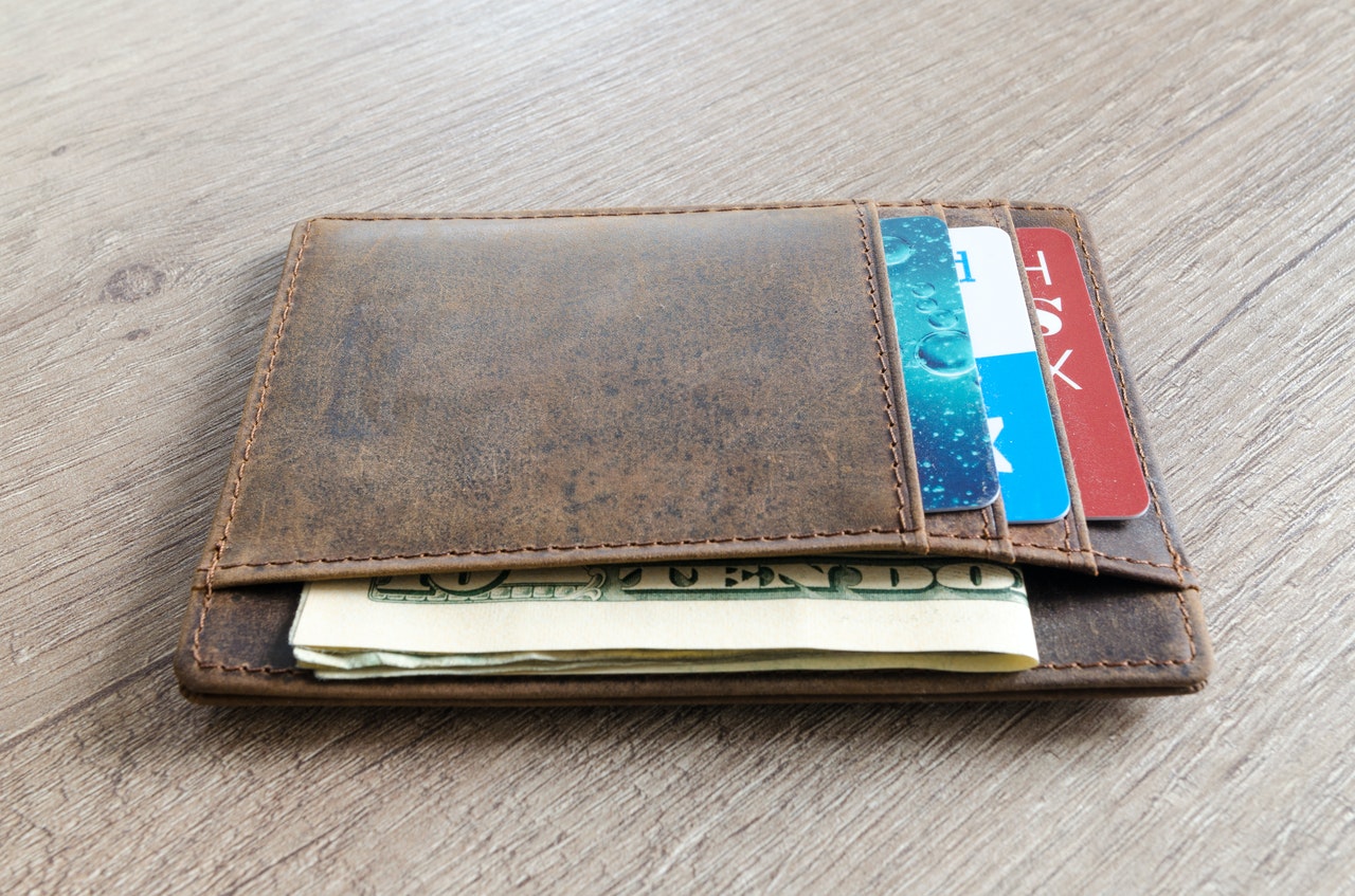 brown wallet