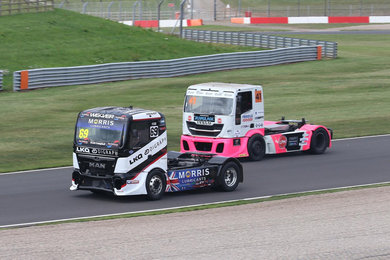 two trucks racing at convoy in the park
