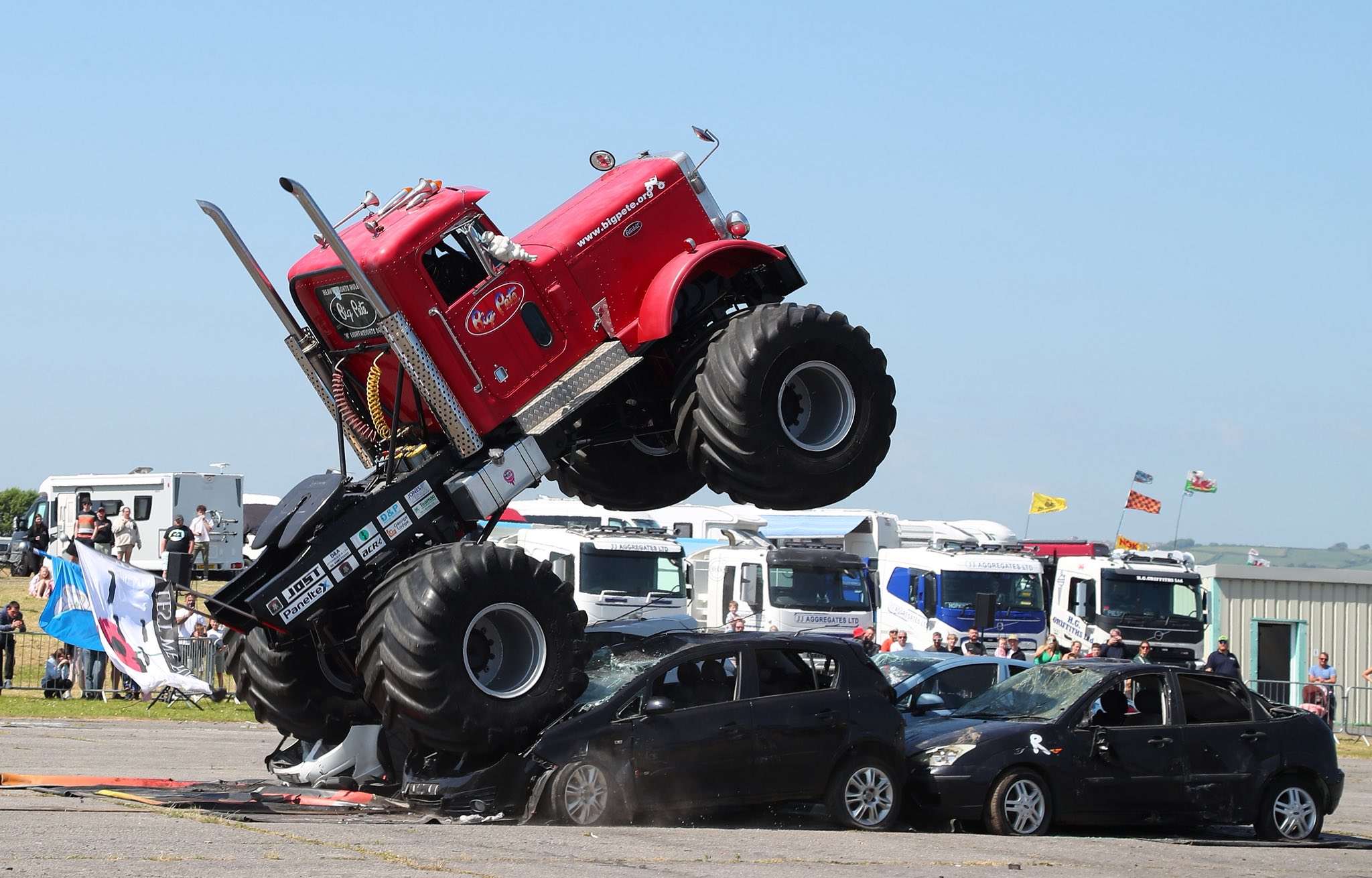 monster truck at convoy in the park