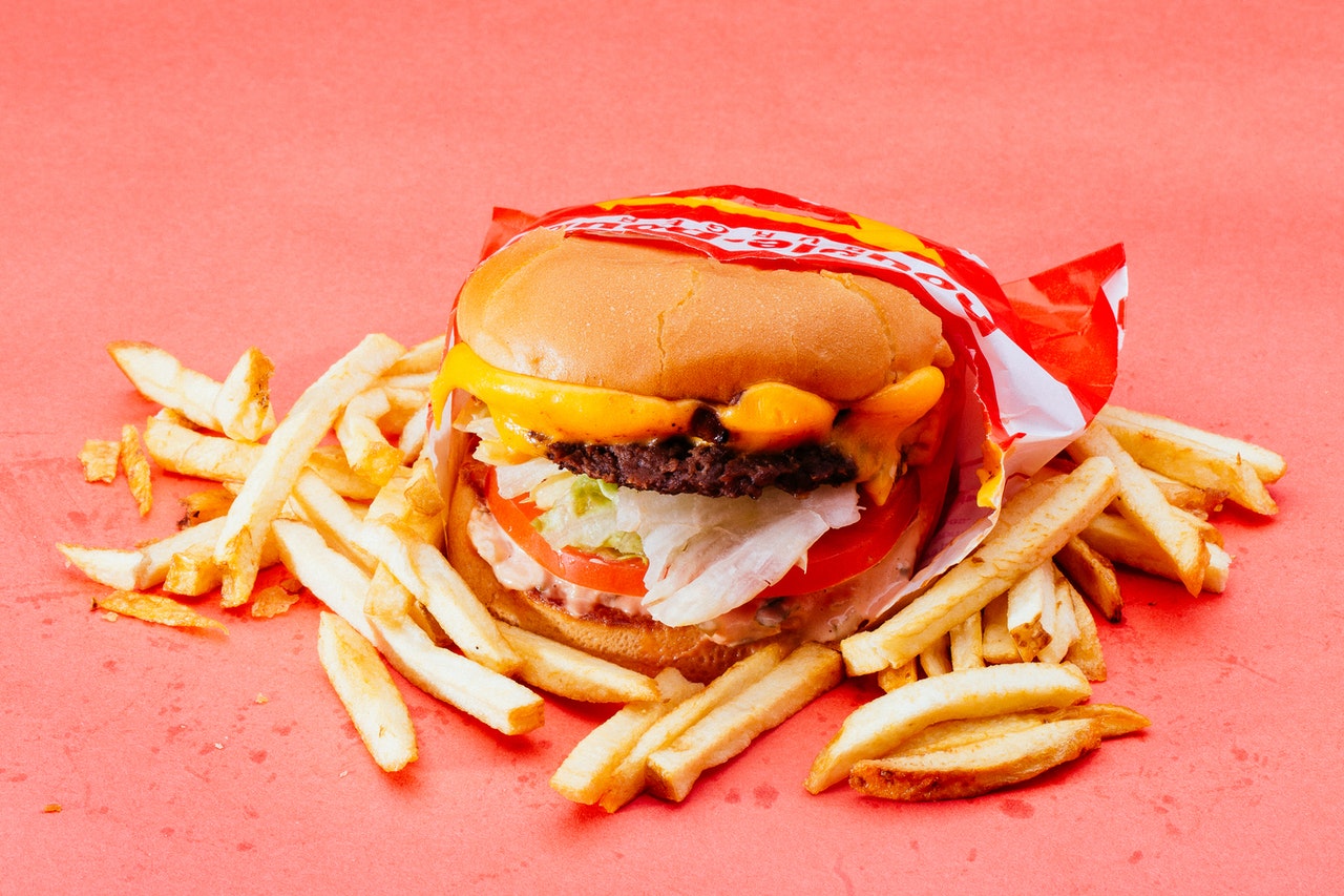 in-n-out burger and fries