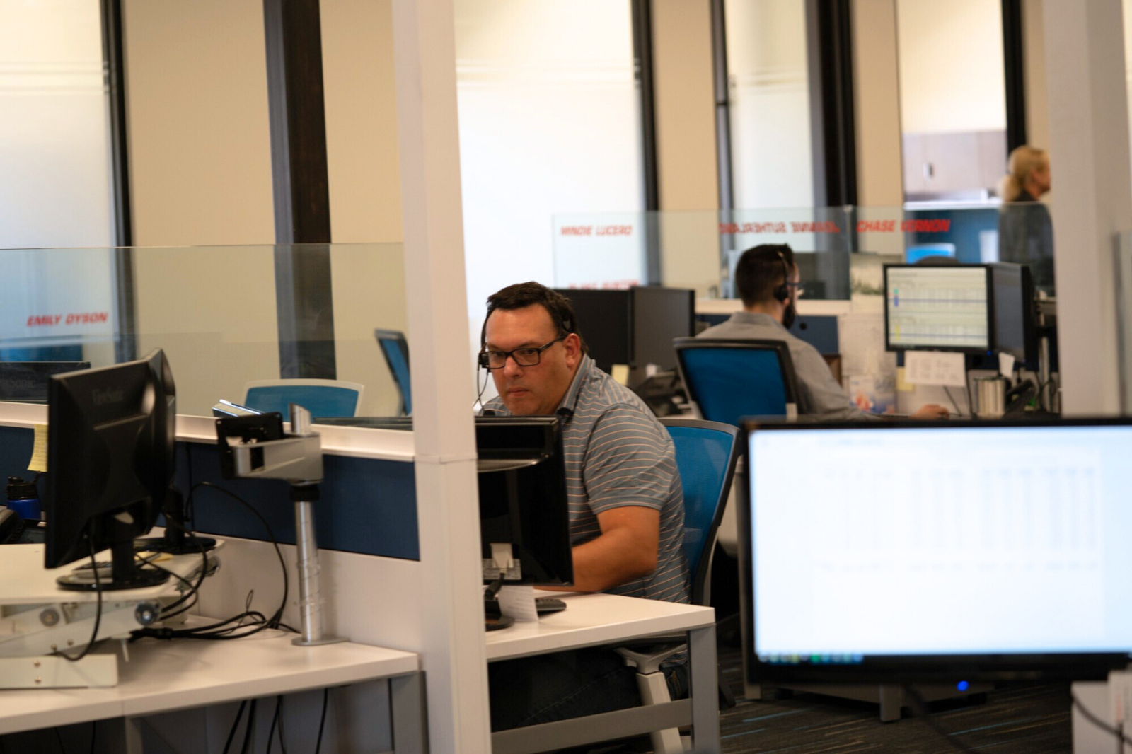 pride transport dispatcher in office