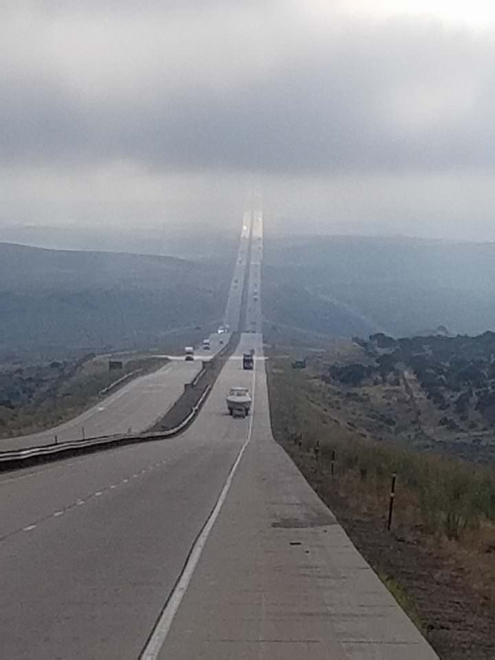 highway rising up to the clouds