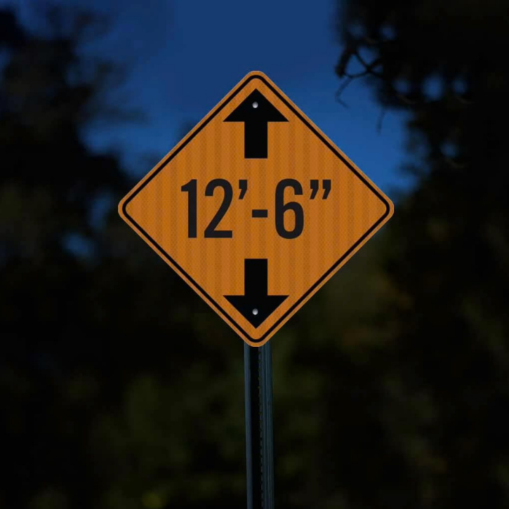 clearance height sign