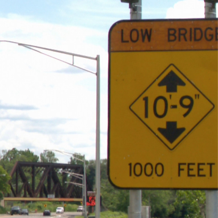 low bridge ahead sign
