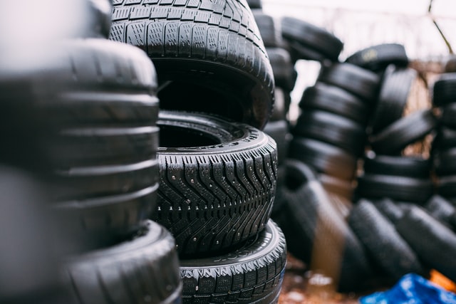 pile of old tires