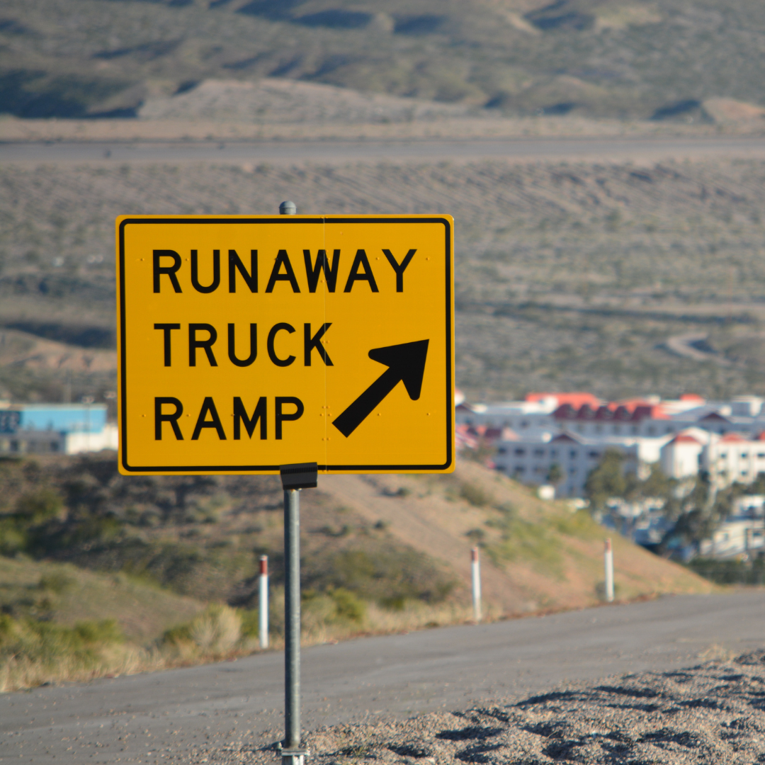 runaway truck ramp sign