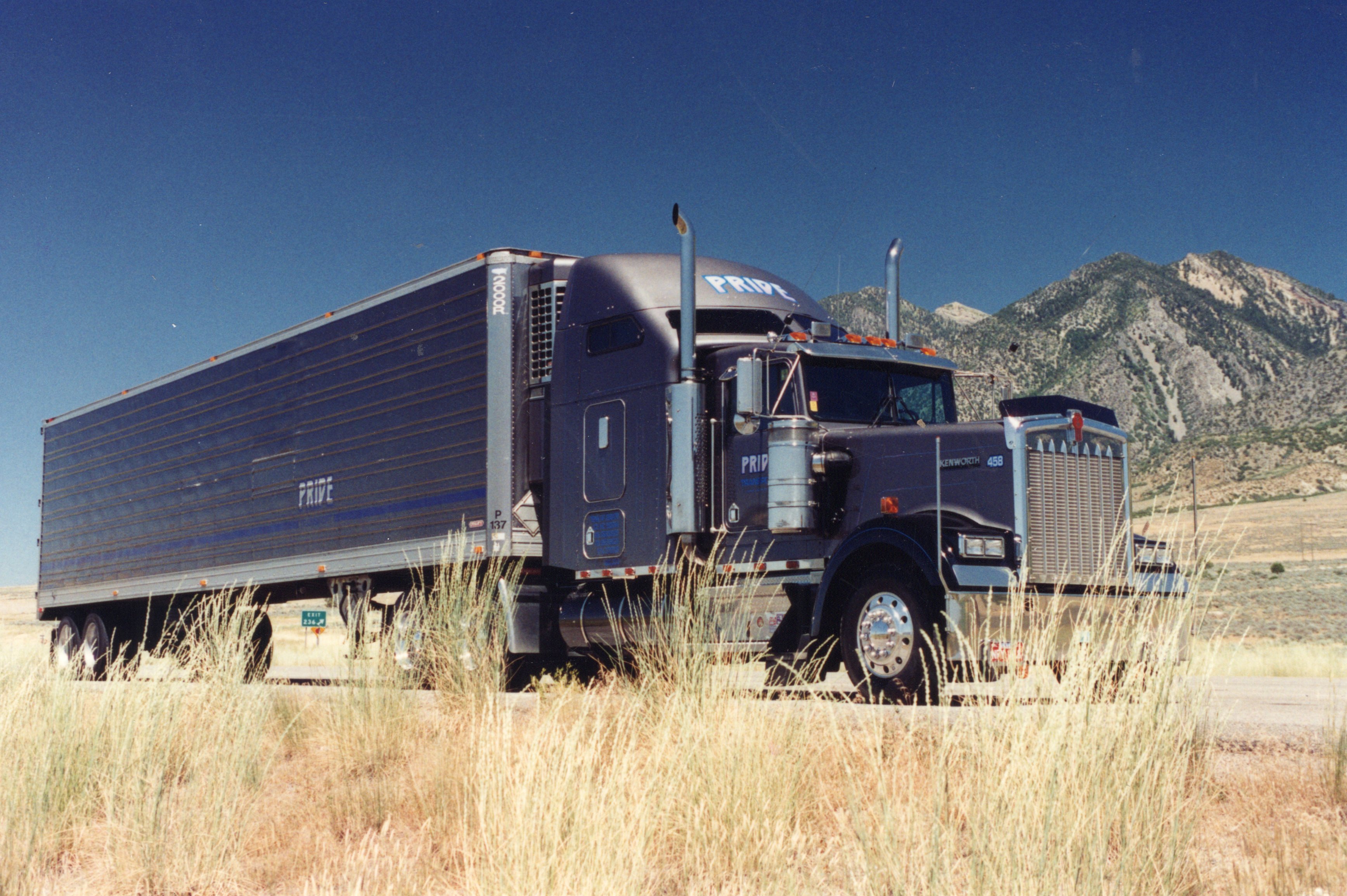 throwback photo of old pride truck