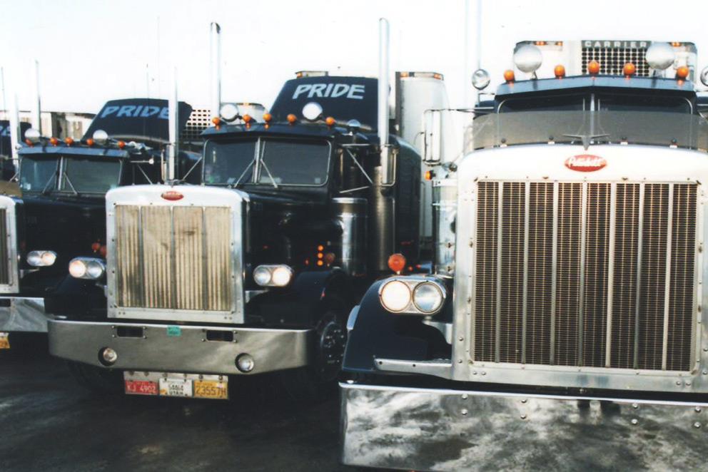 Pride Transport reaches 100 truck fleet milestone 1998